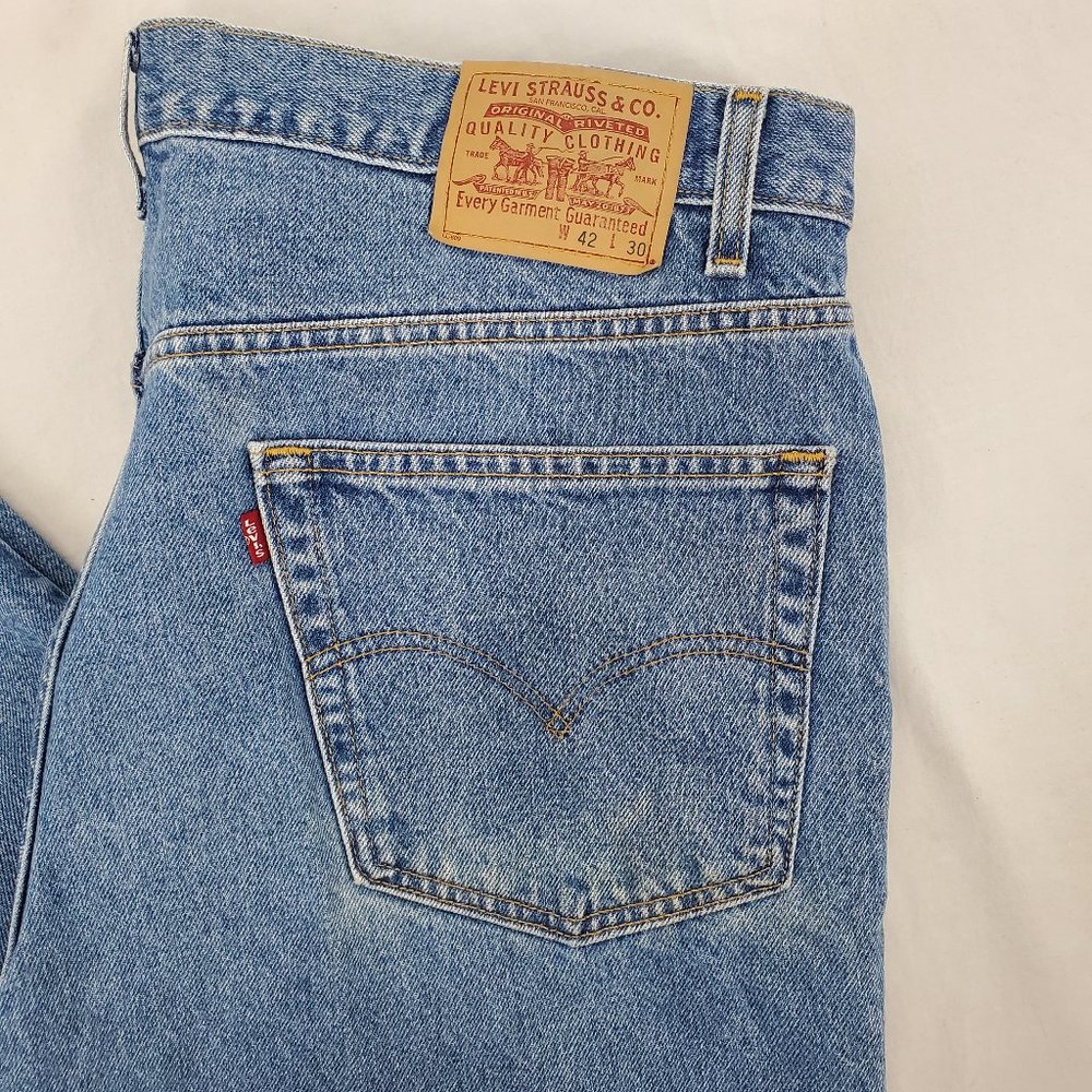 Levi's Relaxed Straight Leg Jeans Men's 42 x 30 - Picture 2 of 12